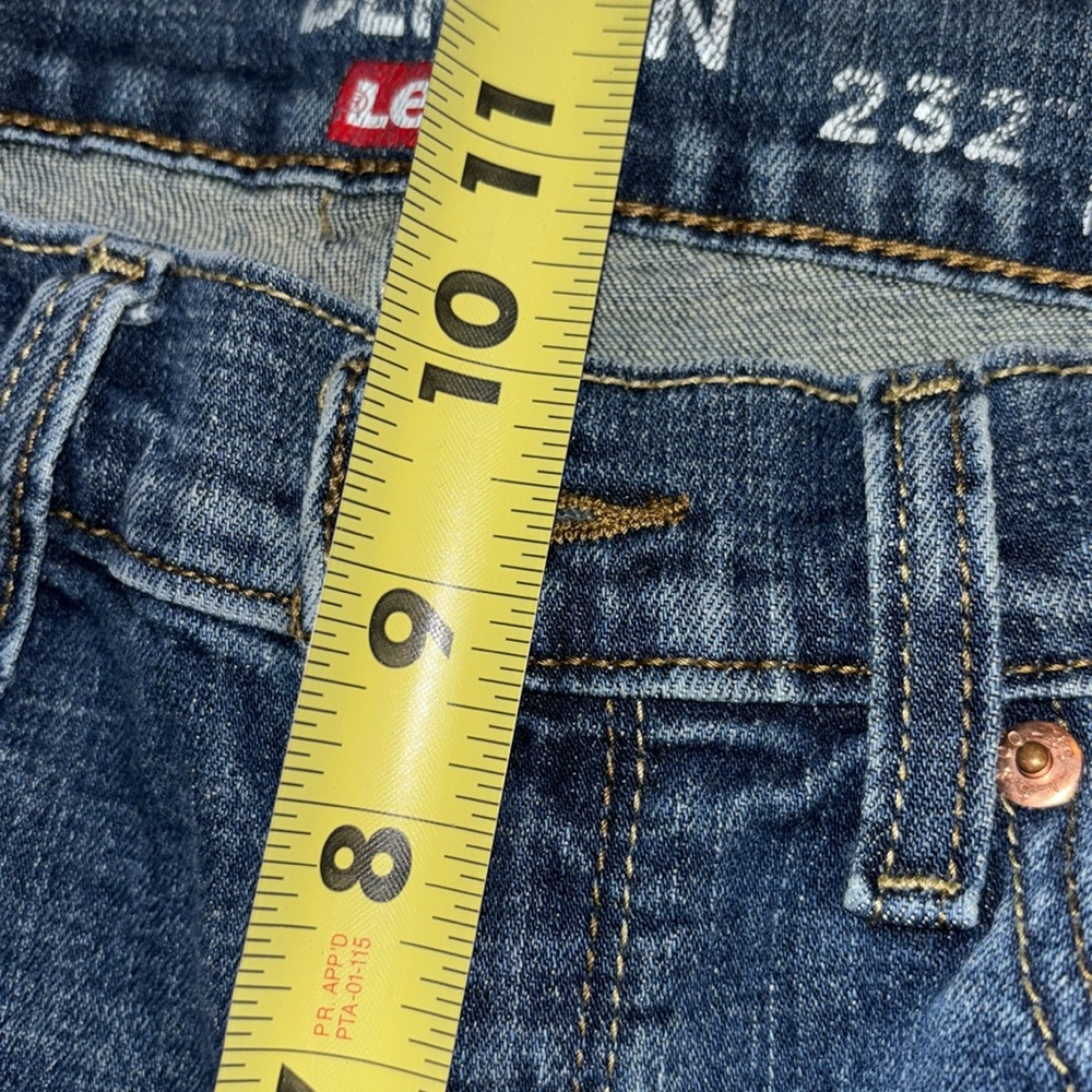 Levi’s 232 men’s slim straight fit blue jeans 30”x32” - Picture 6 of 8